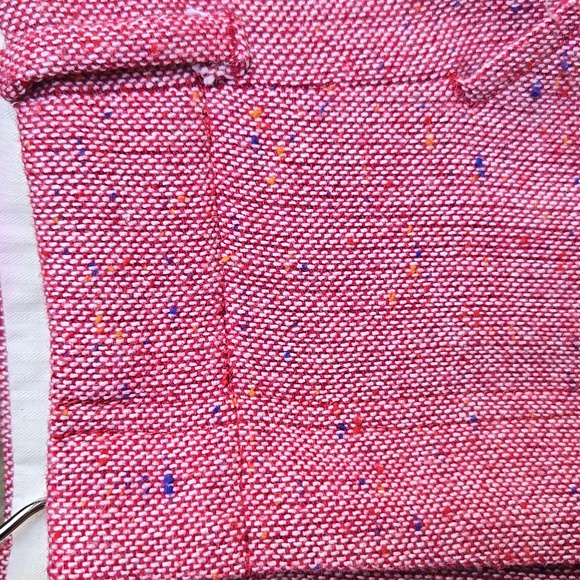 Free People Selina Tweed Wide Leg Cuffed Pants Pink Rose Women’s Size 10 - Picture 6 of 17